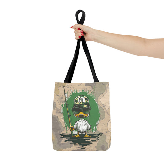 Leader of the Flock Tote Bag - Iconic Duck Emblem for Outdoor Enthusiasts
