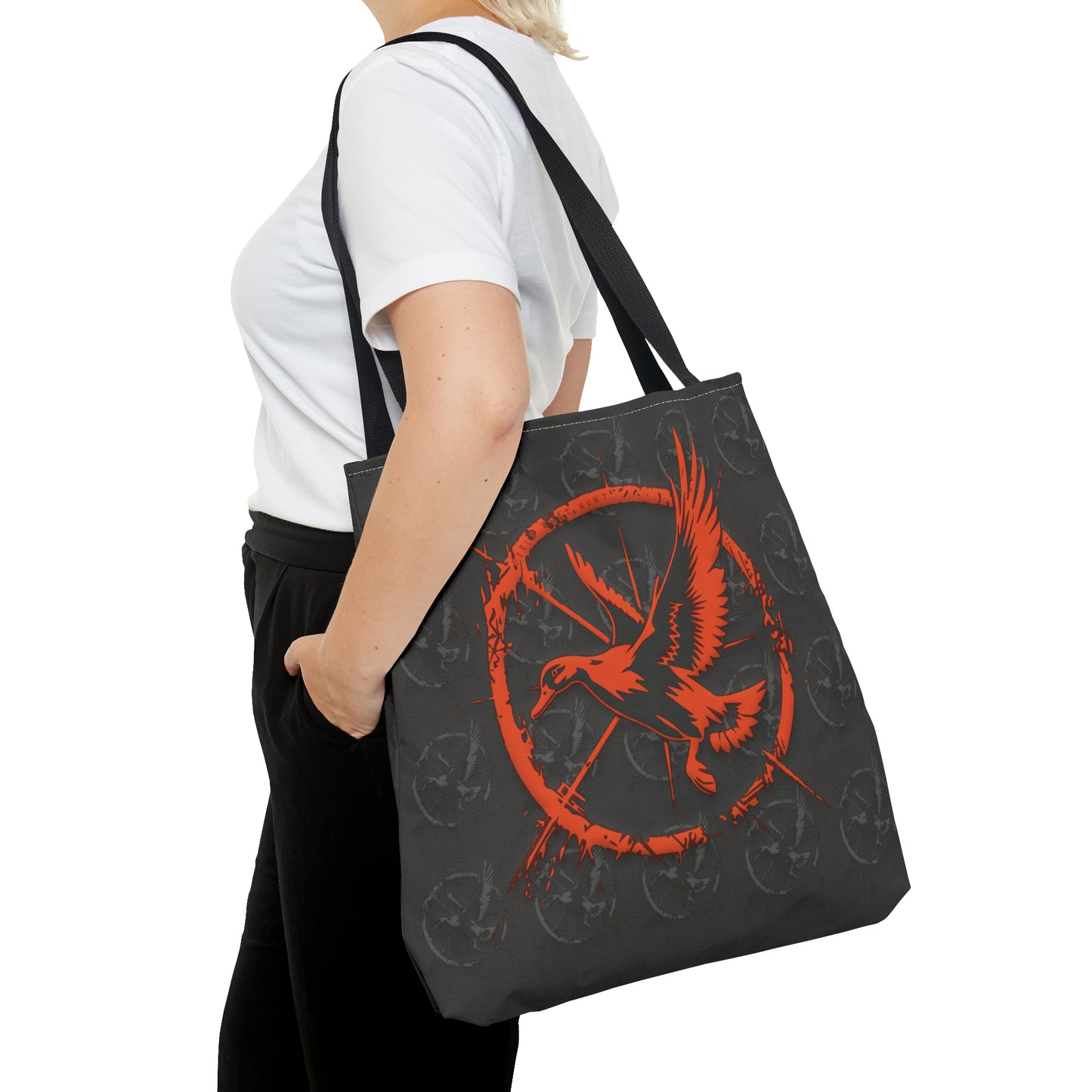 Winged Pursuit Tote Bag - Dynamic Duck Silhouette Design for the Avid Huntress