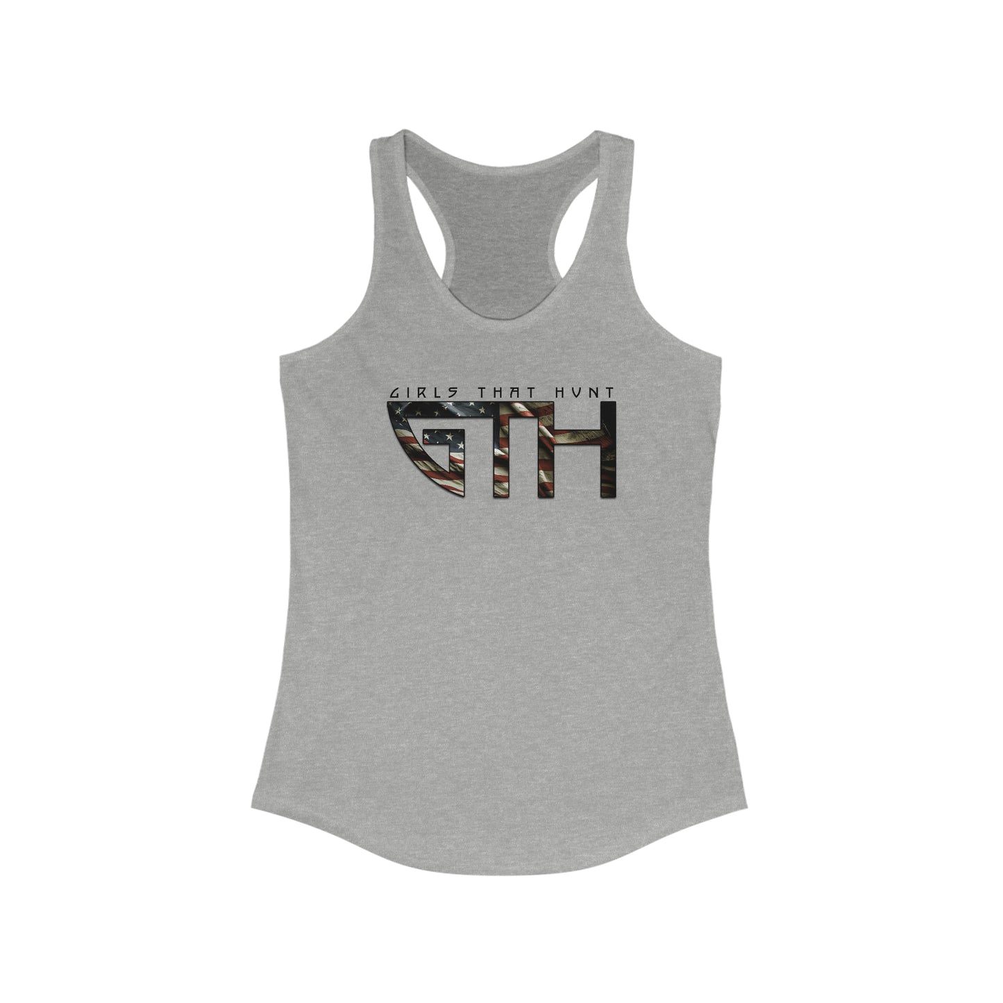 GTH USA Flag Racerback Tank - Grey