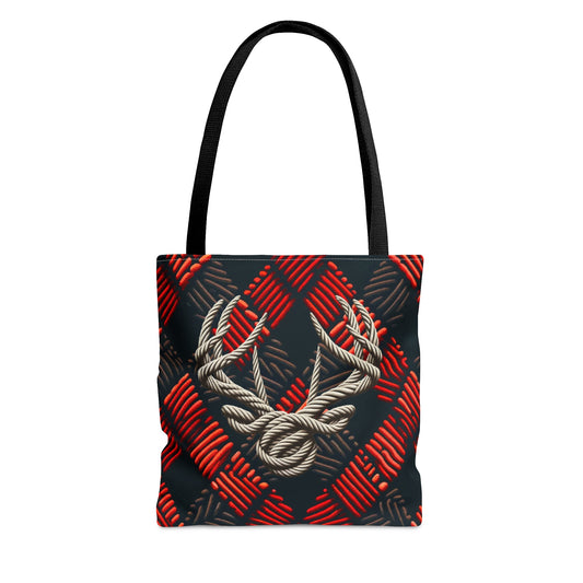 Buck Ropes Flannel Tote Bag