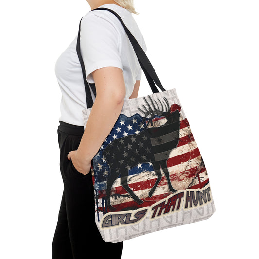 GTH American Bull Elk Design - Emblem of the Wild | Girls That Hunt