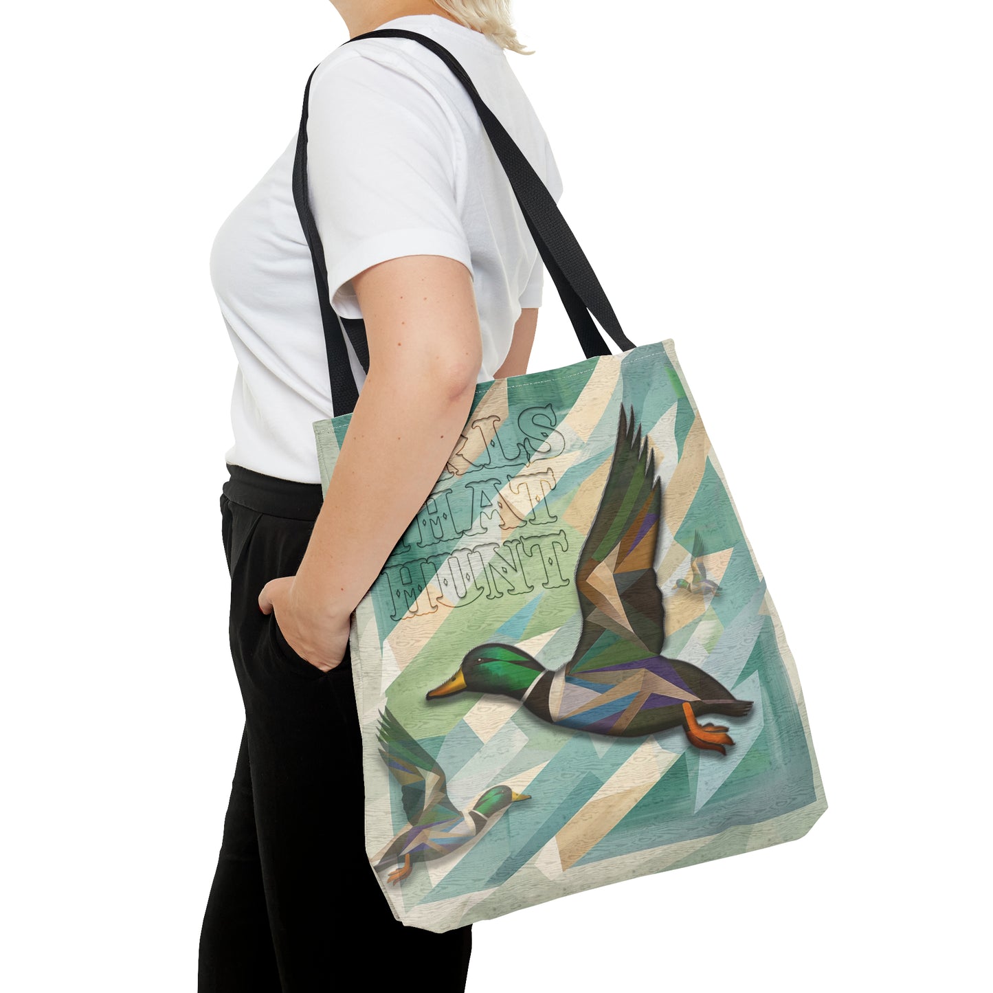 Hunter's Companion Tote Bag for Women - Tough Duck Pattern Polyester Carryall