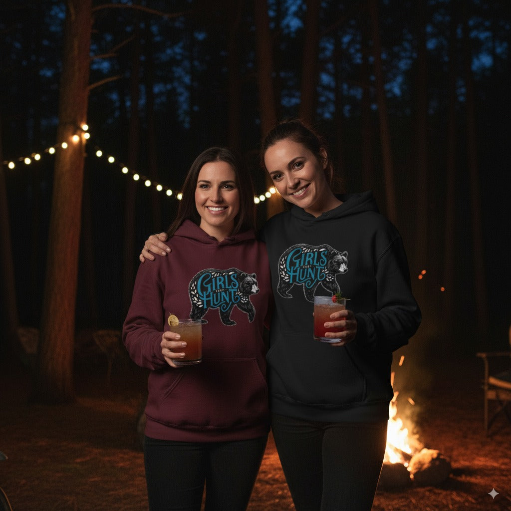 Girls That Hunt Black Bear Hoodie