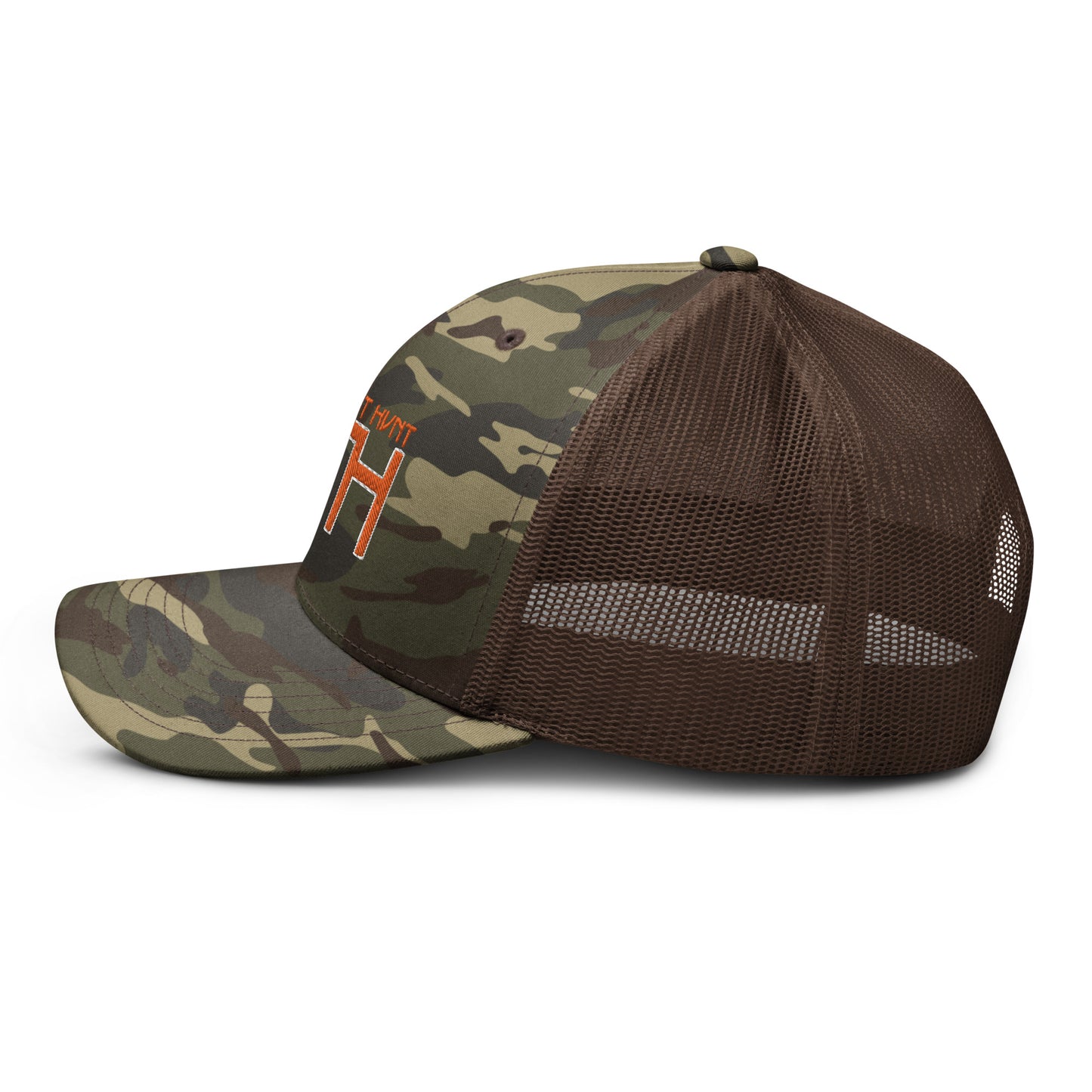 GTH/Orange Camouflage trucker hat