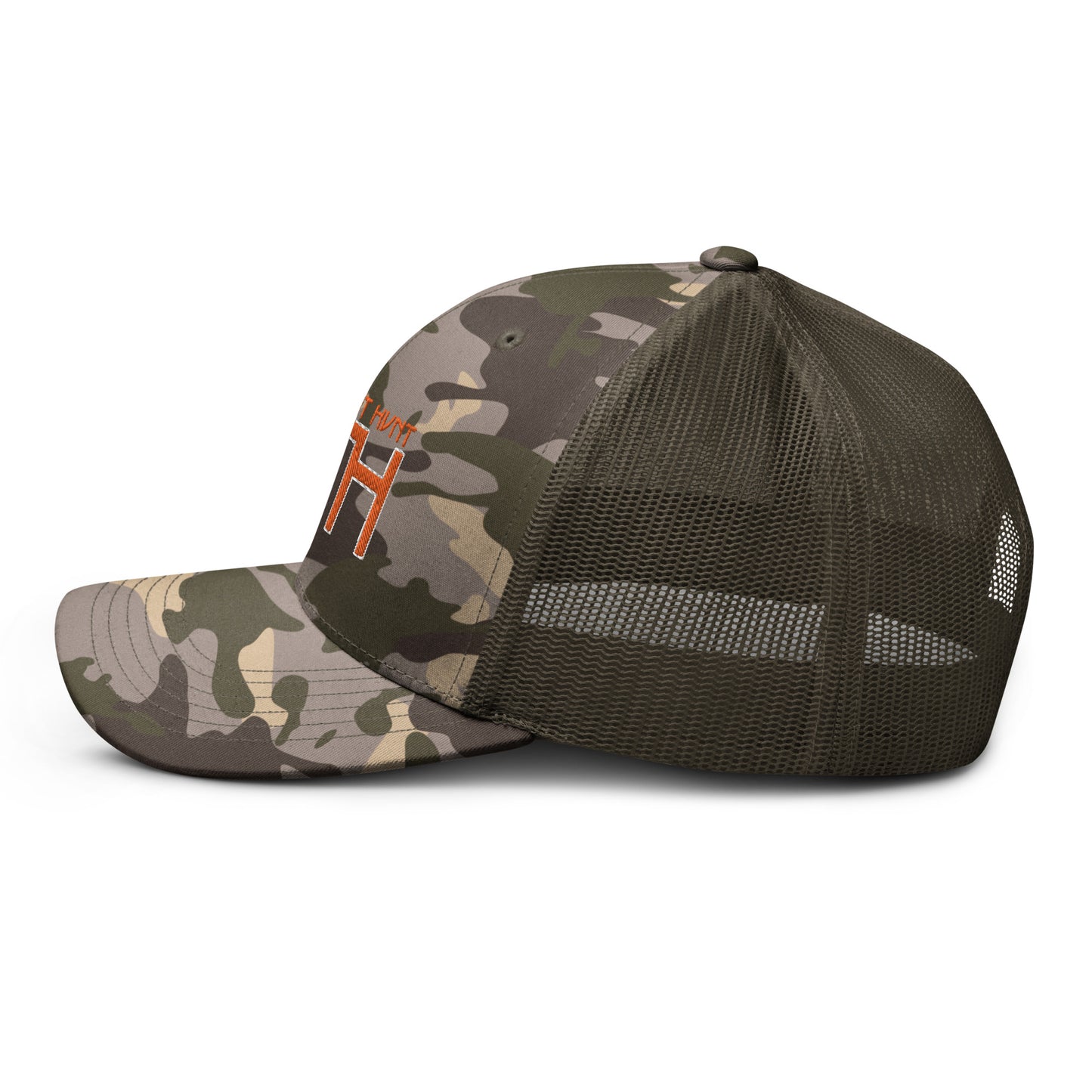 GTH/Orange Camouflage trucker hat