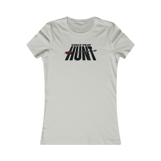 Girls That Hunt Hoodie - silver - Bowhunting-themed hoodie for women