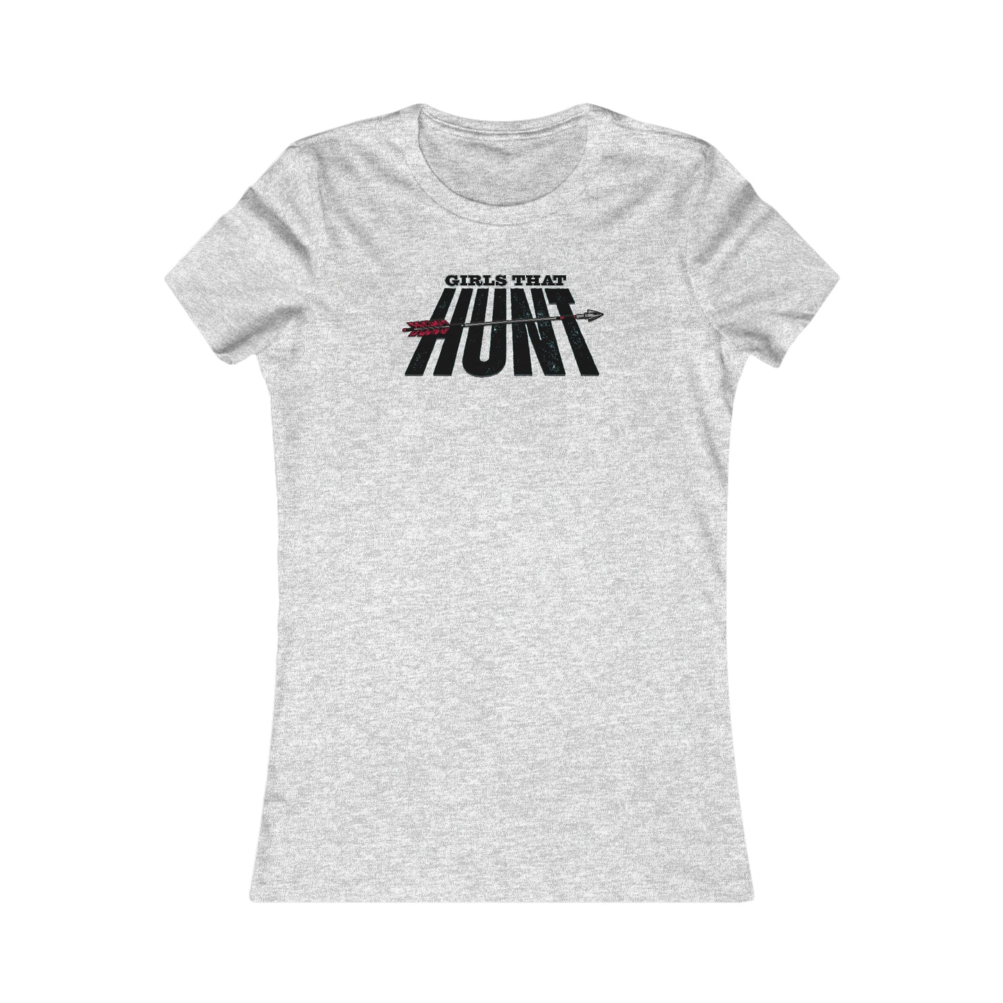 Girls That Hunt Hoodie - Gray - Bowhunting-themed hoodie for women