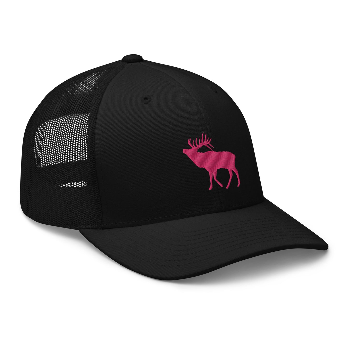 Pink Elk Retro Trucker Hat