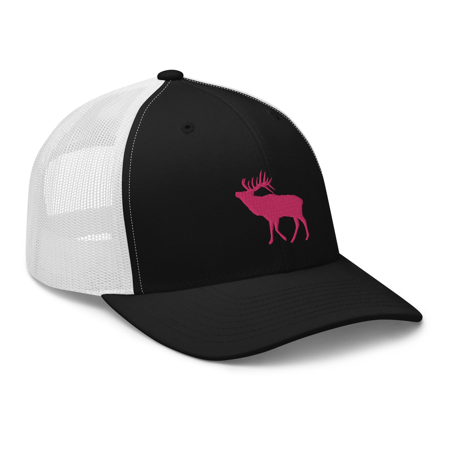 Pink Elk Retro Trucker Hat