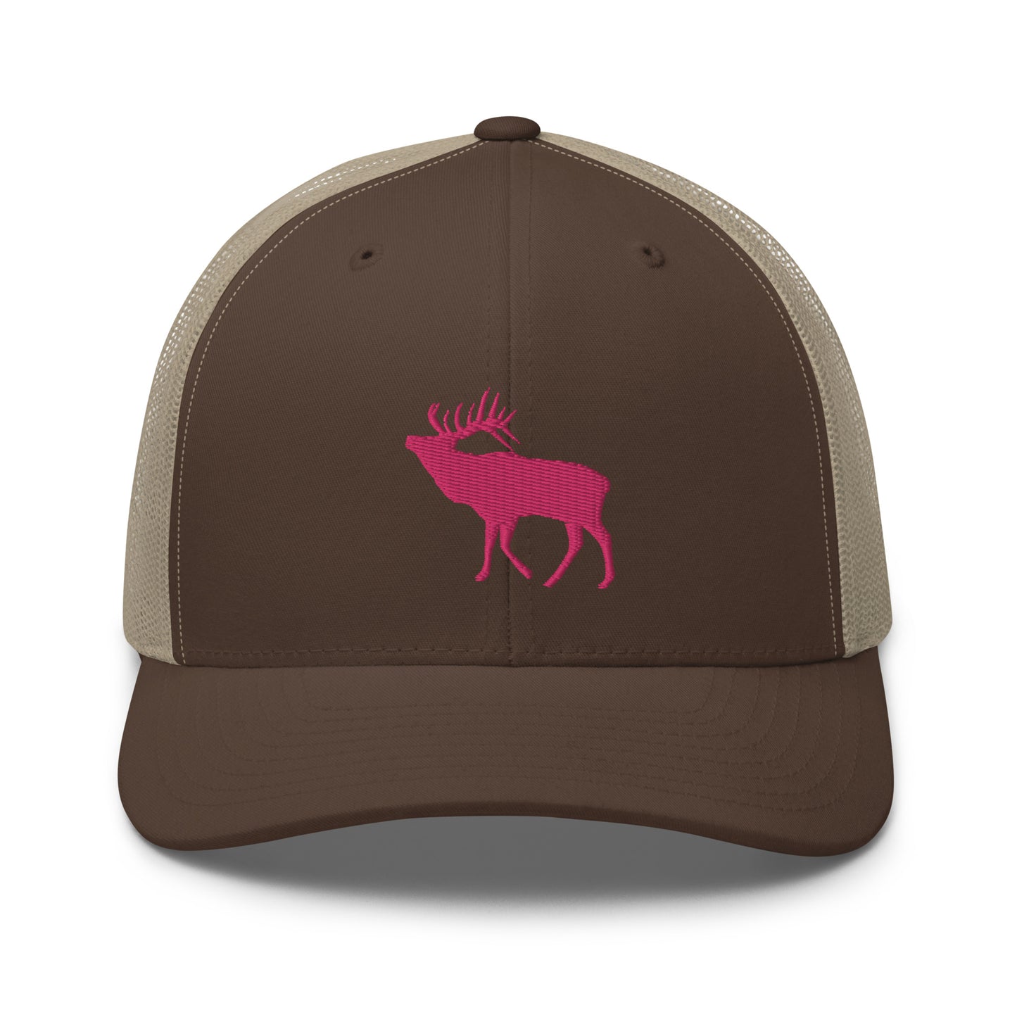 Pink Elk Retro Trucker Hat