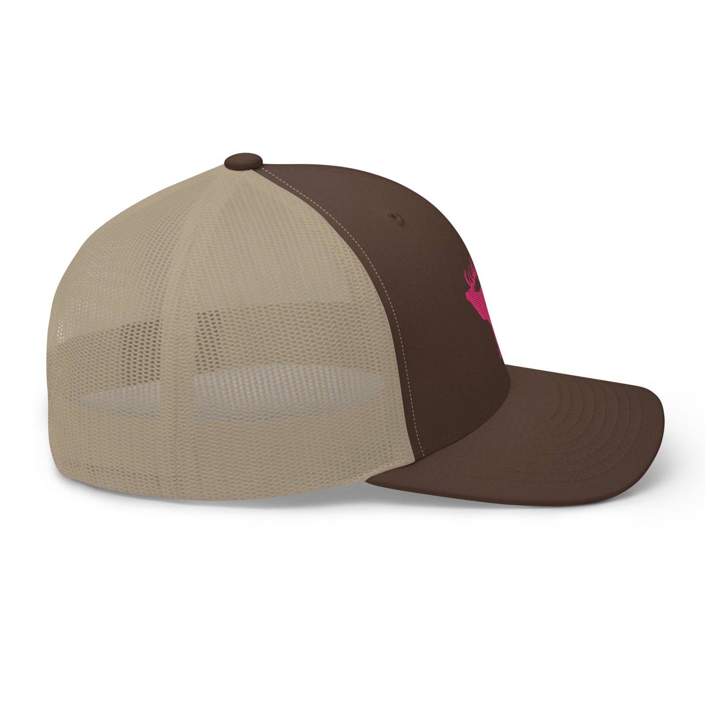 Pink Elk Retro Trucker Hat