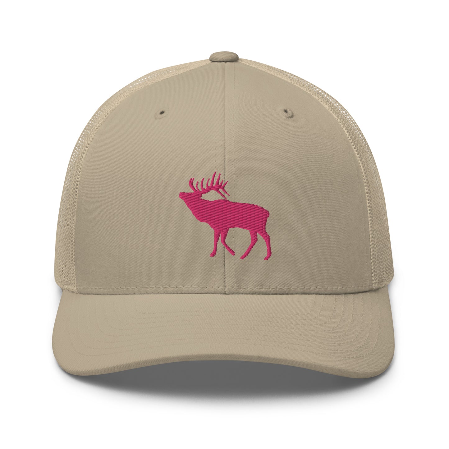 Pink Elk Retro Trucker Hat