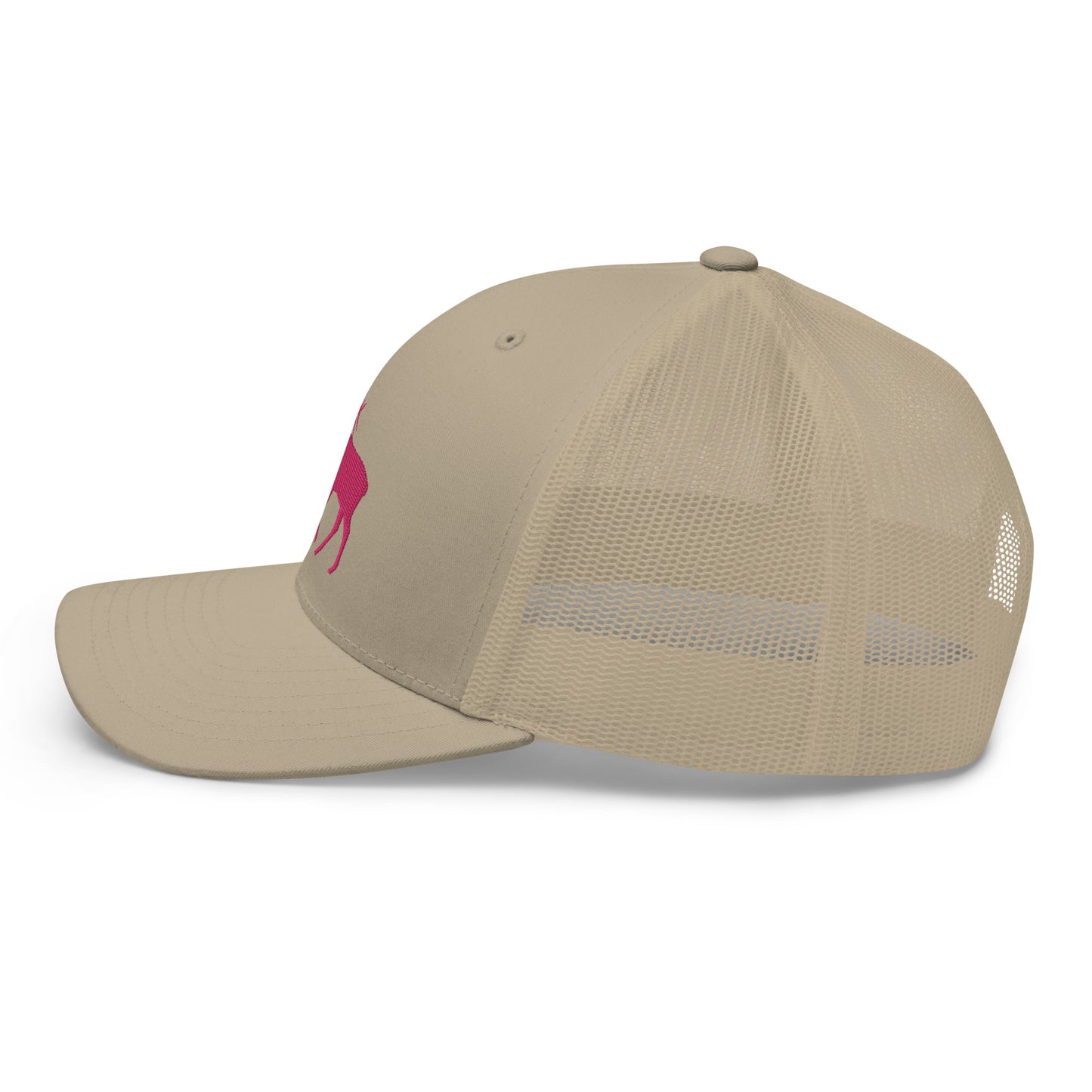 Pink Elk Retro Trucker Hat