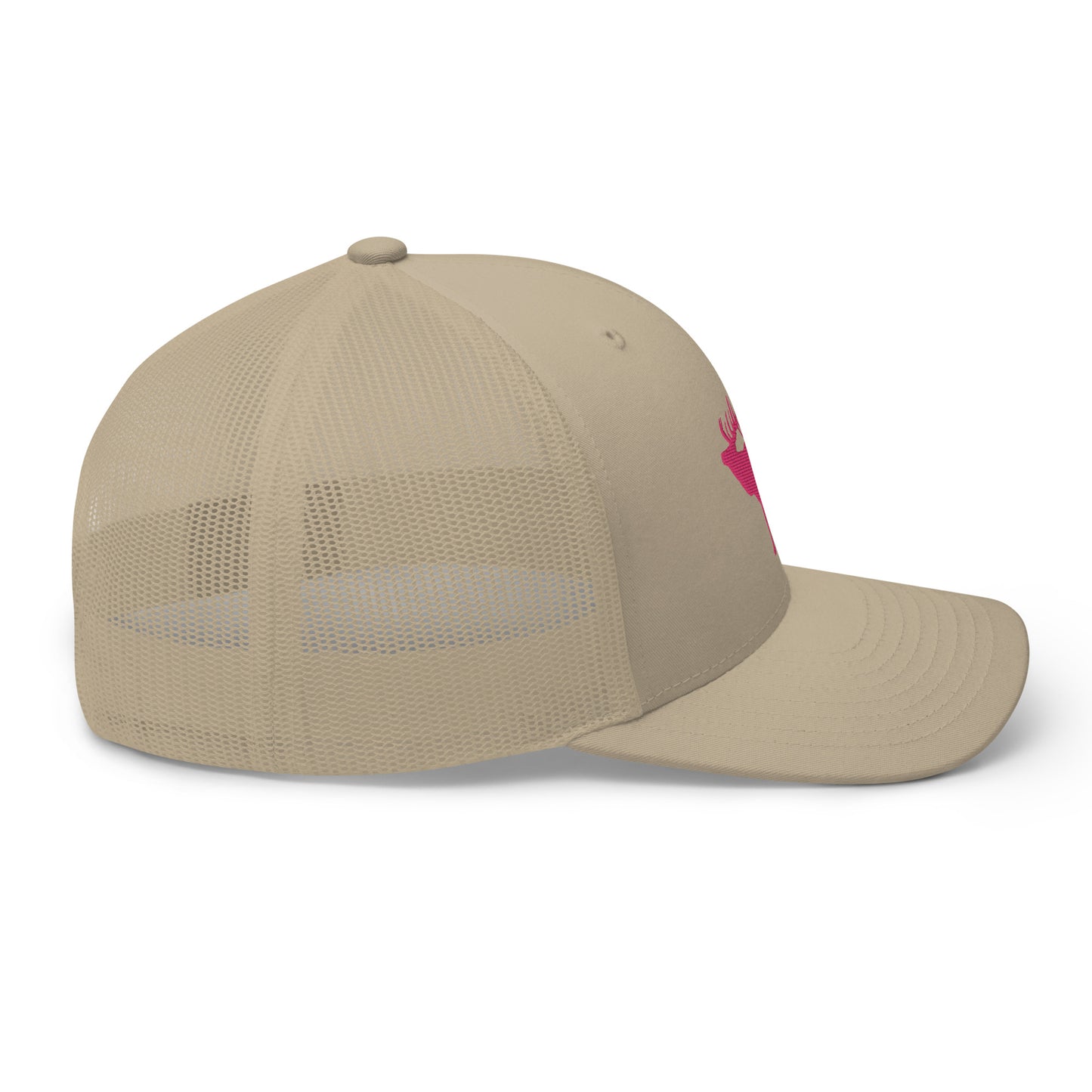 Pink Elk Retro Trucker Hat