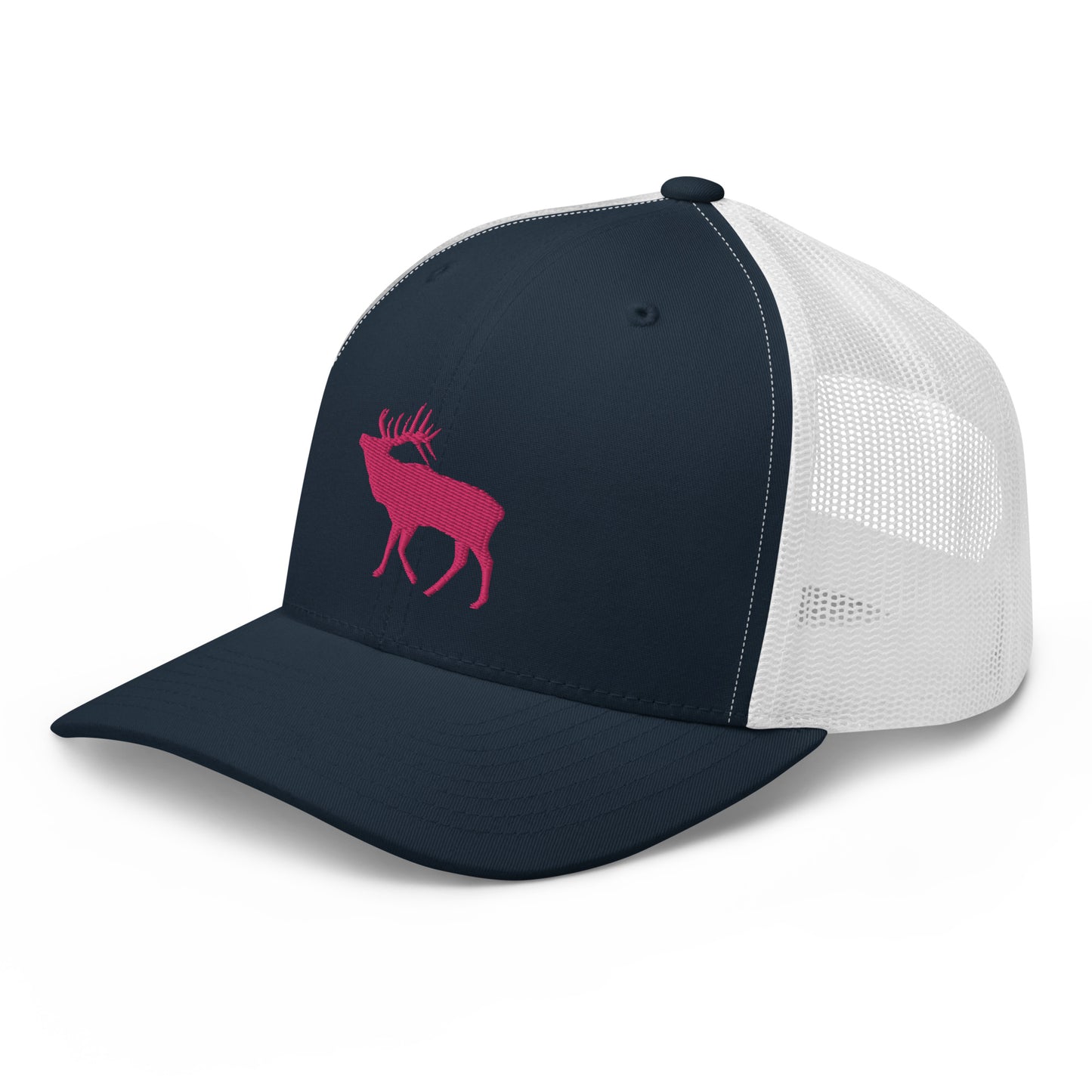 Pink Elk Retro Trucker Hat