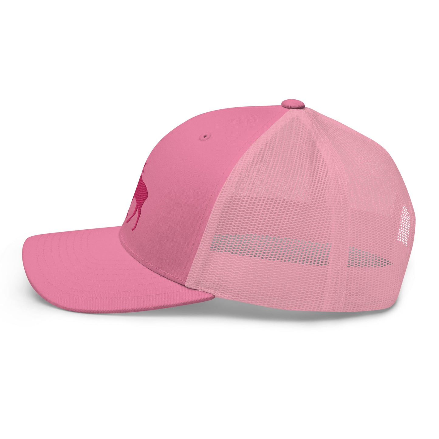 Pink Elk Retro Trucker Hat