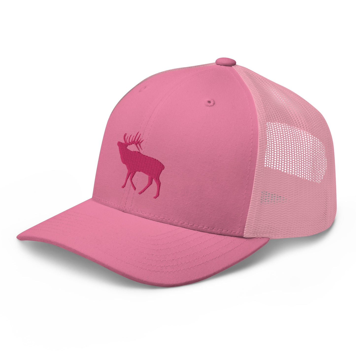 Pink Elk Retro Trucker Hat