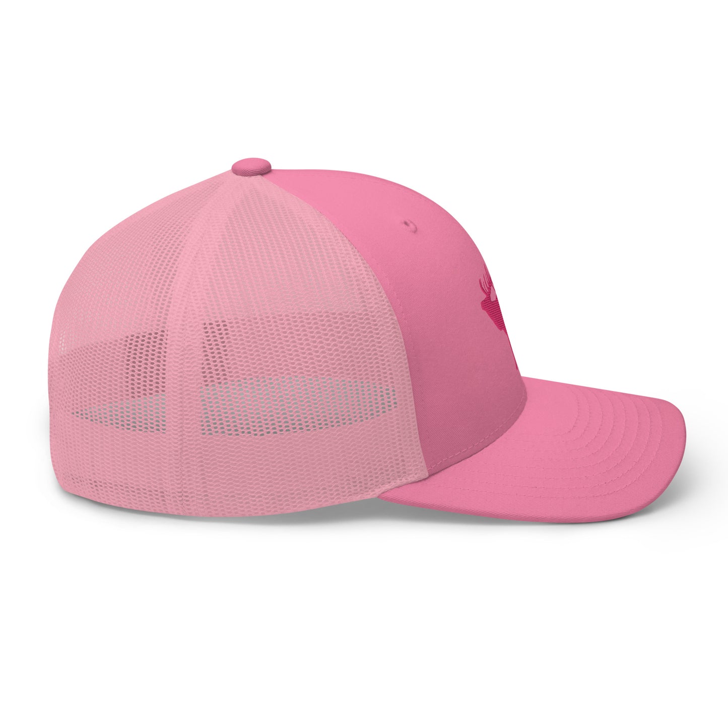 Pink Elk Retro Trucker Hat
