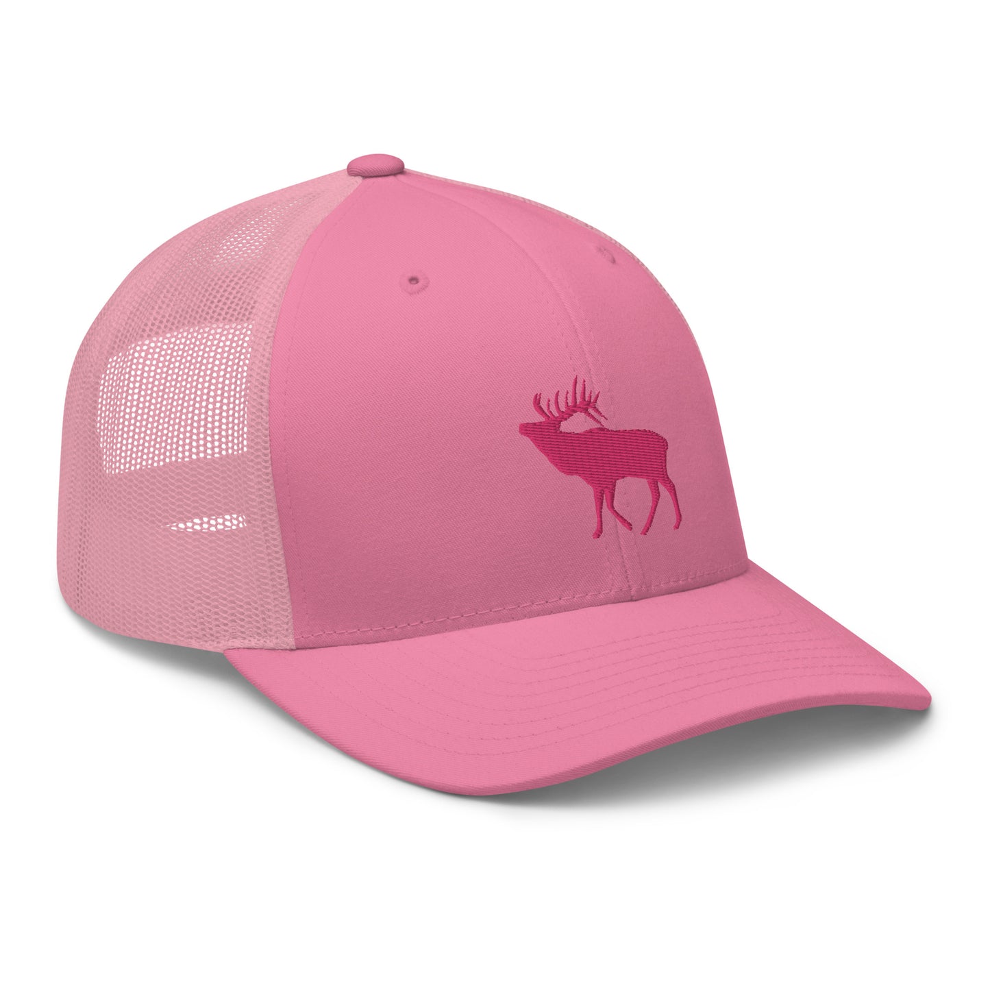 Pink Elk Retro Trucker Hat