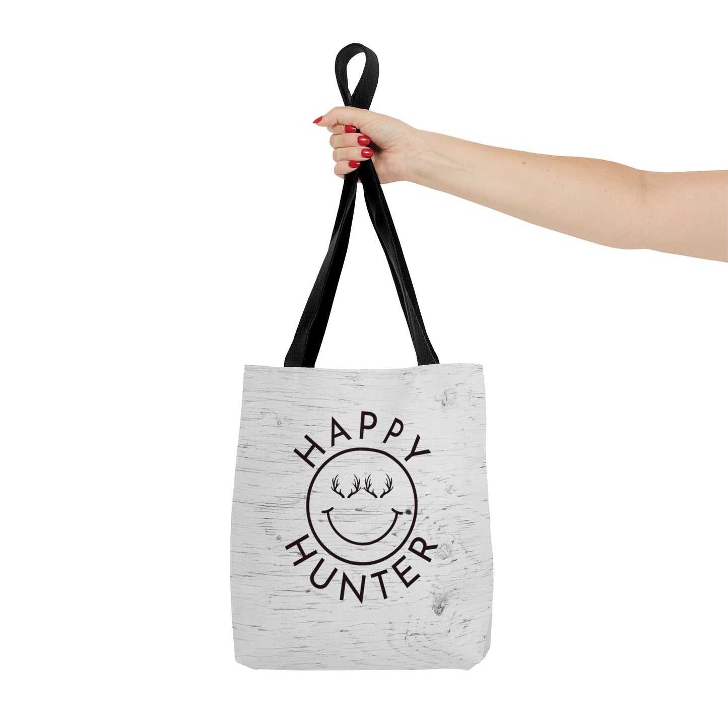 Happy Hunter Tote Bag - Displaying the unique 'Happy Hunter' design