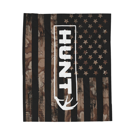 American Hunter Velveteen Plush Blanket