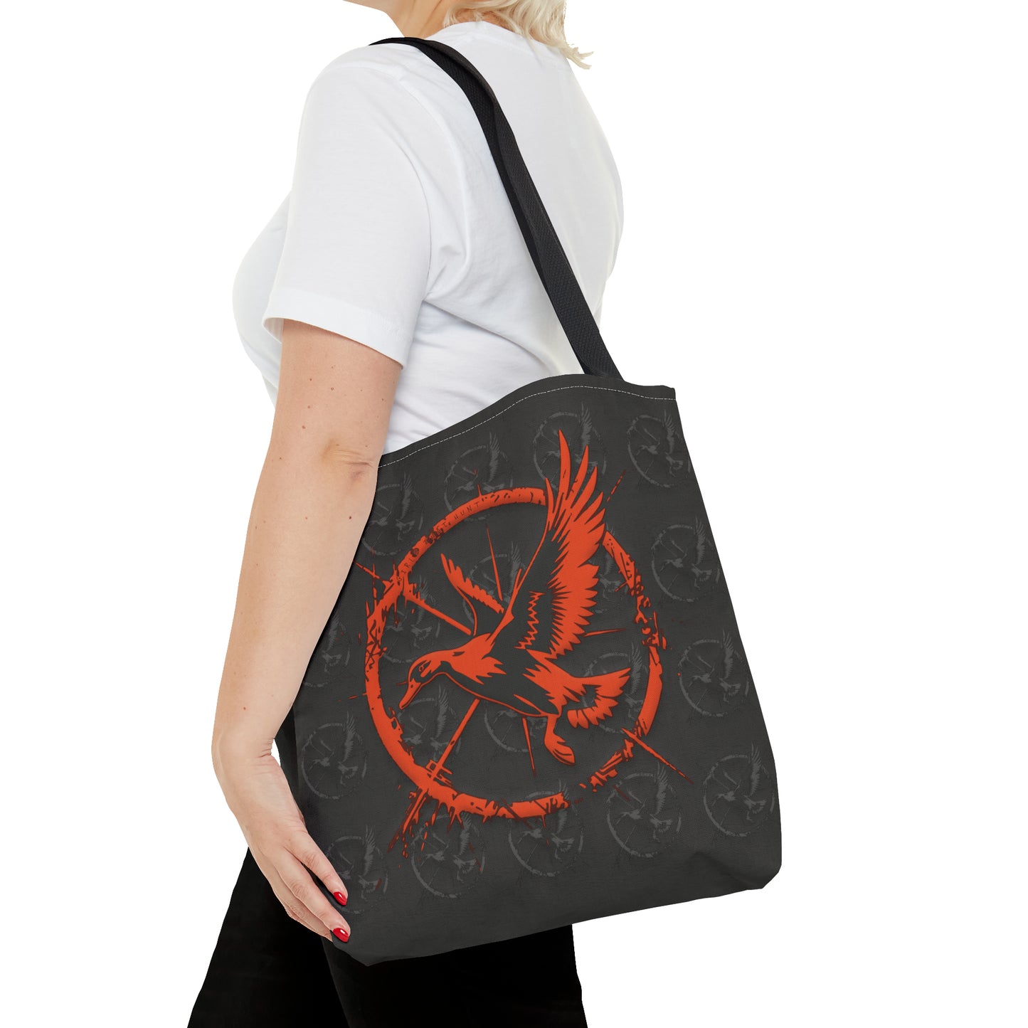 Winged Pursuit Tote Bag - Dynamic Duck Silhouette Design for the Avid Huntress