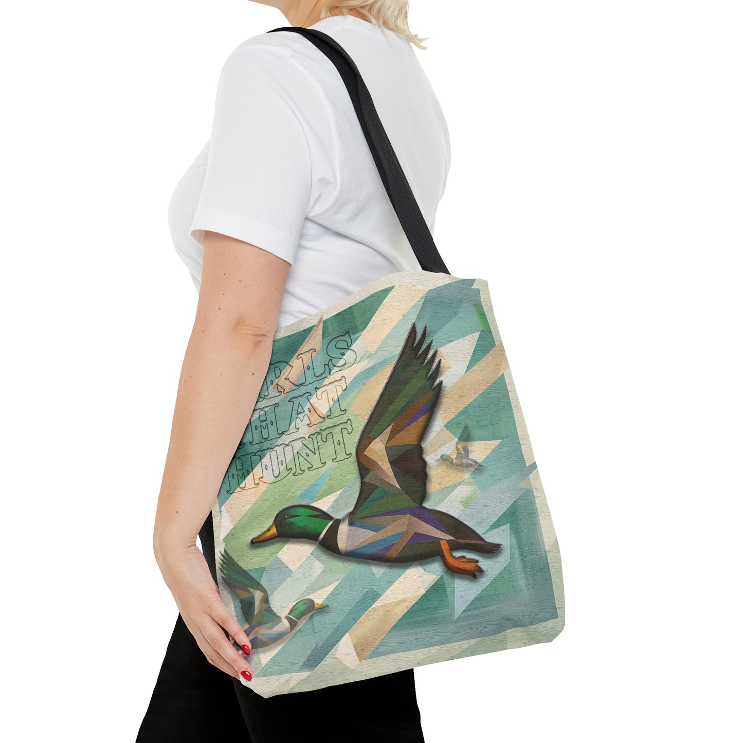 Hunter's Companion Tote Bag for Women - Tough Duck Pattern Polyester Carryall