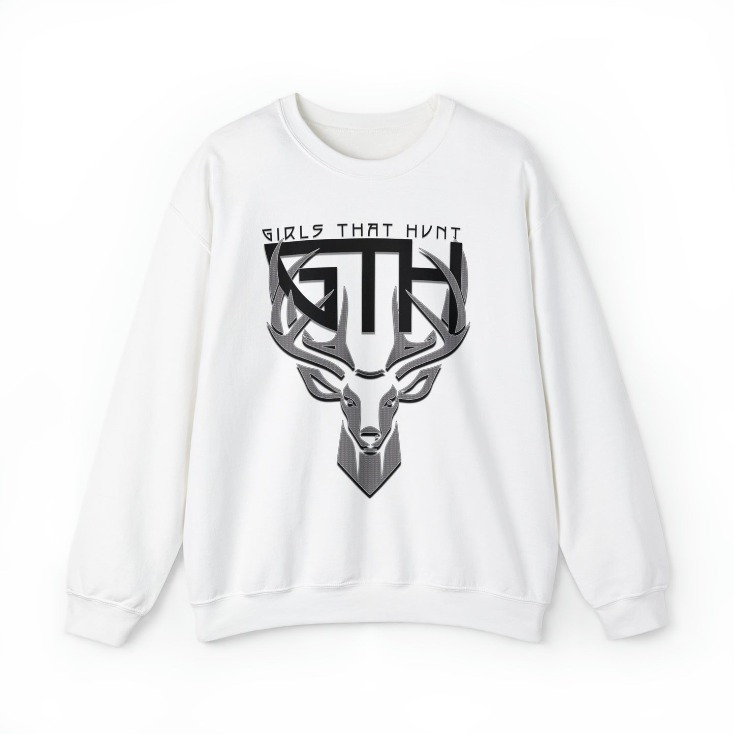 GTH Buck Logo Crewneck Sweatshirt" highlighting the GTH lettering and buck design