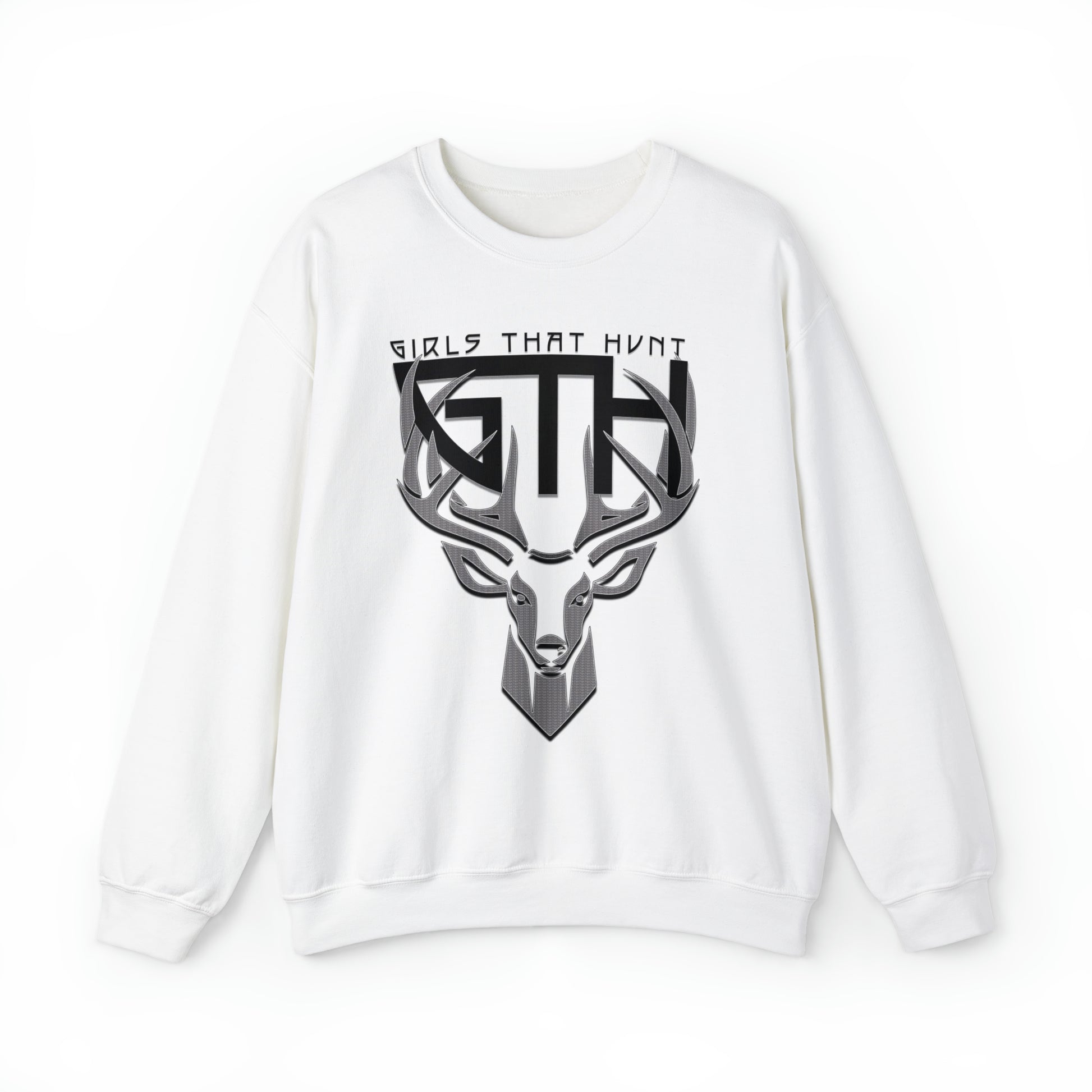 GTH Buck Logo Crewneck Sweatshirt" highlighting the GTH lettering and buck design