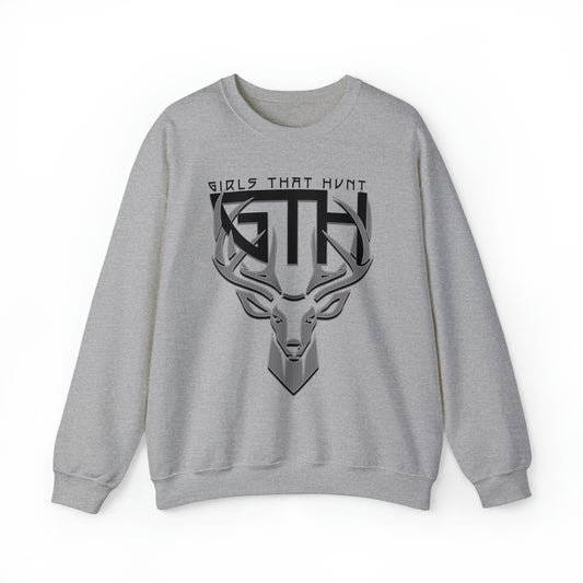 GTH Buck Logo Crewneck Sweatshirt" highlighting the GTH lettering and buck design
