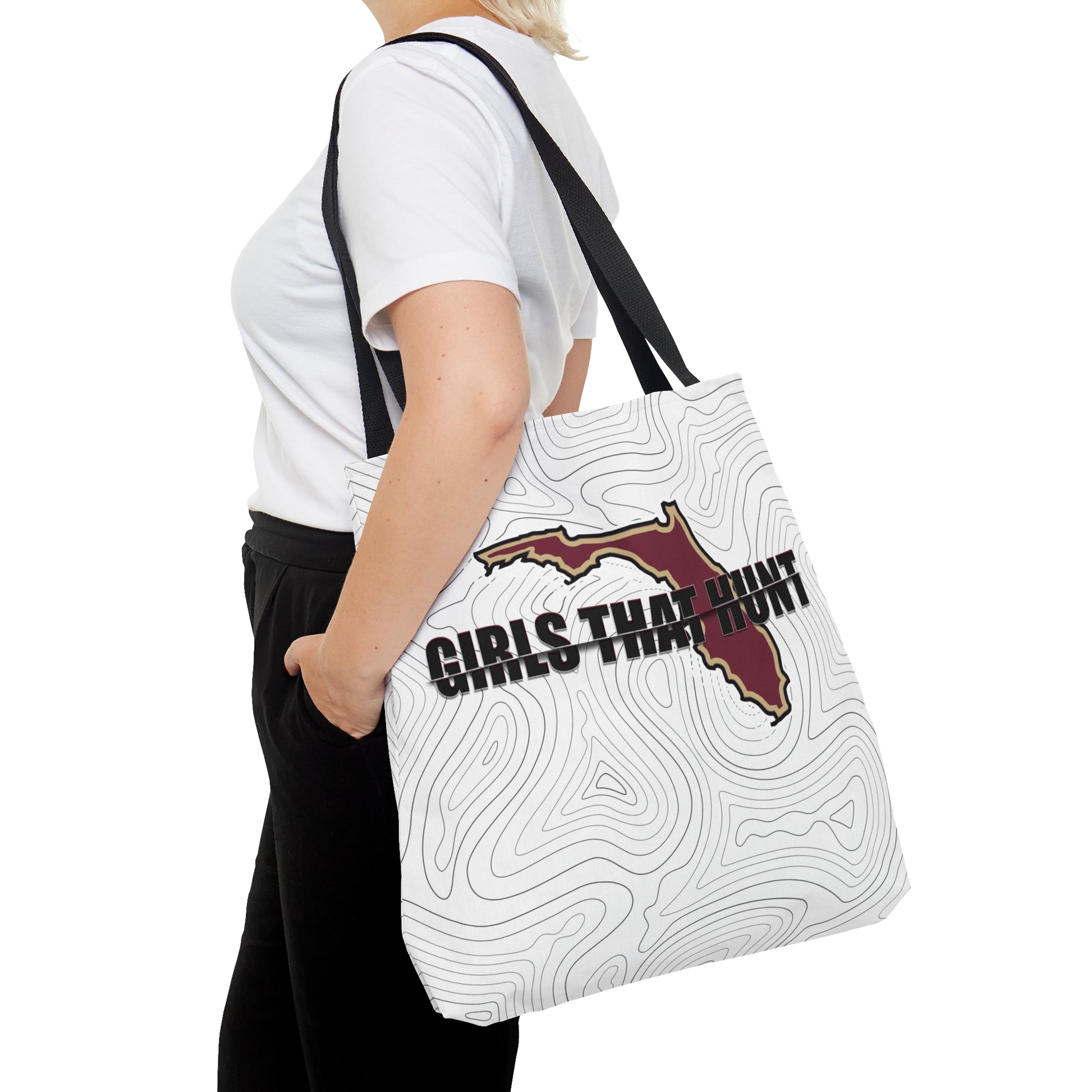 Florida Girls That Hunt Tote Bag - Showcasing the unique design for Florida hunters