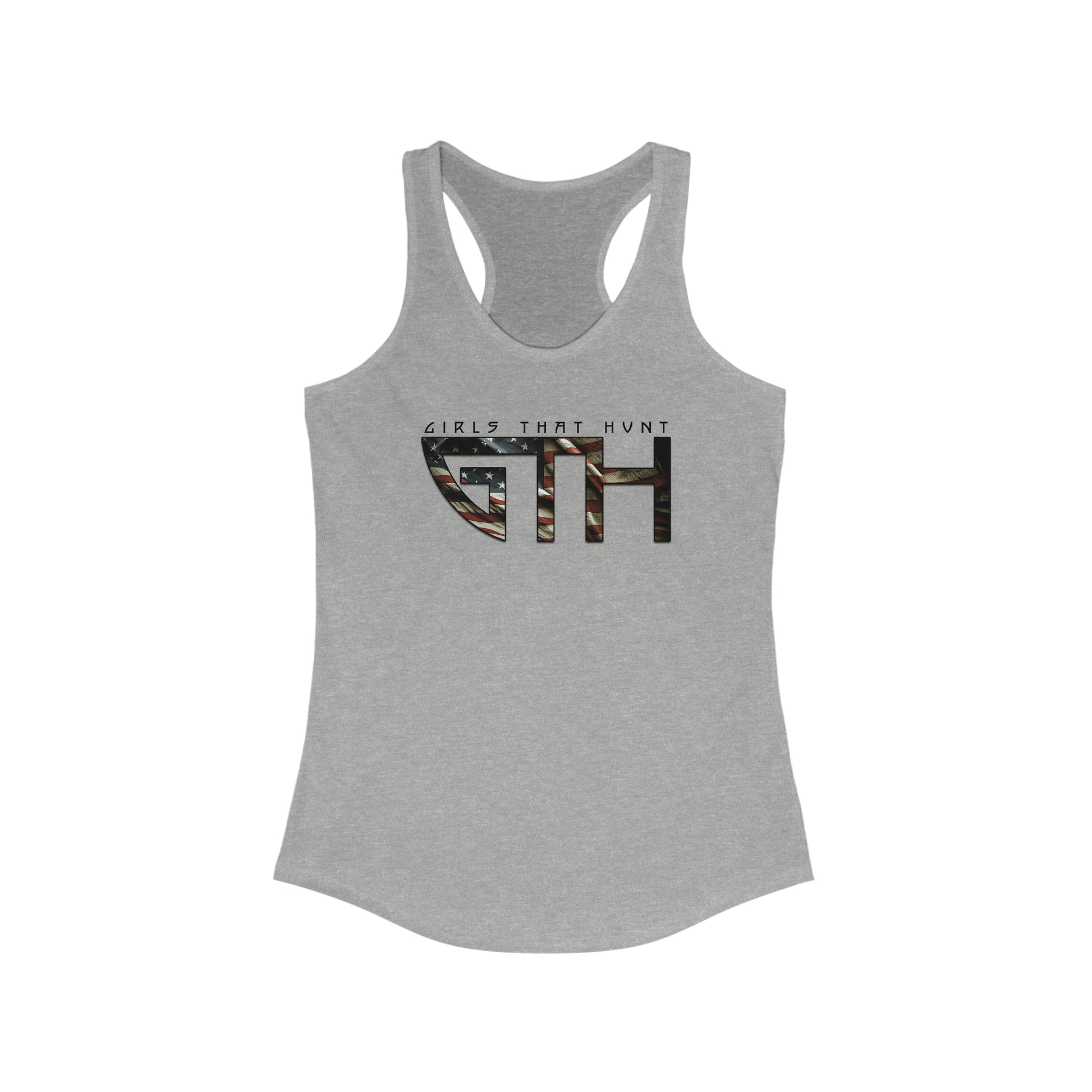 GTH USA Flag Racerback Tank - Grey
