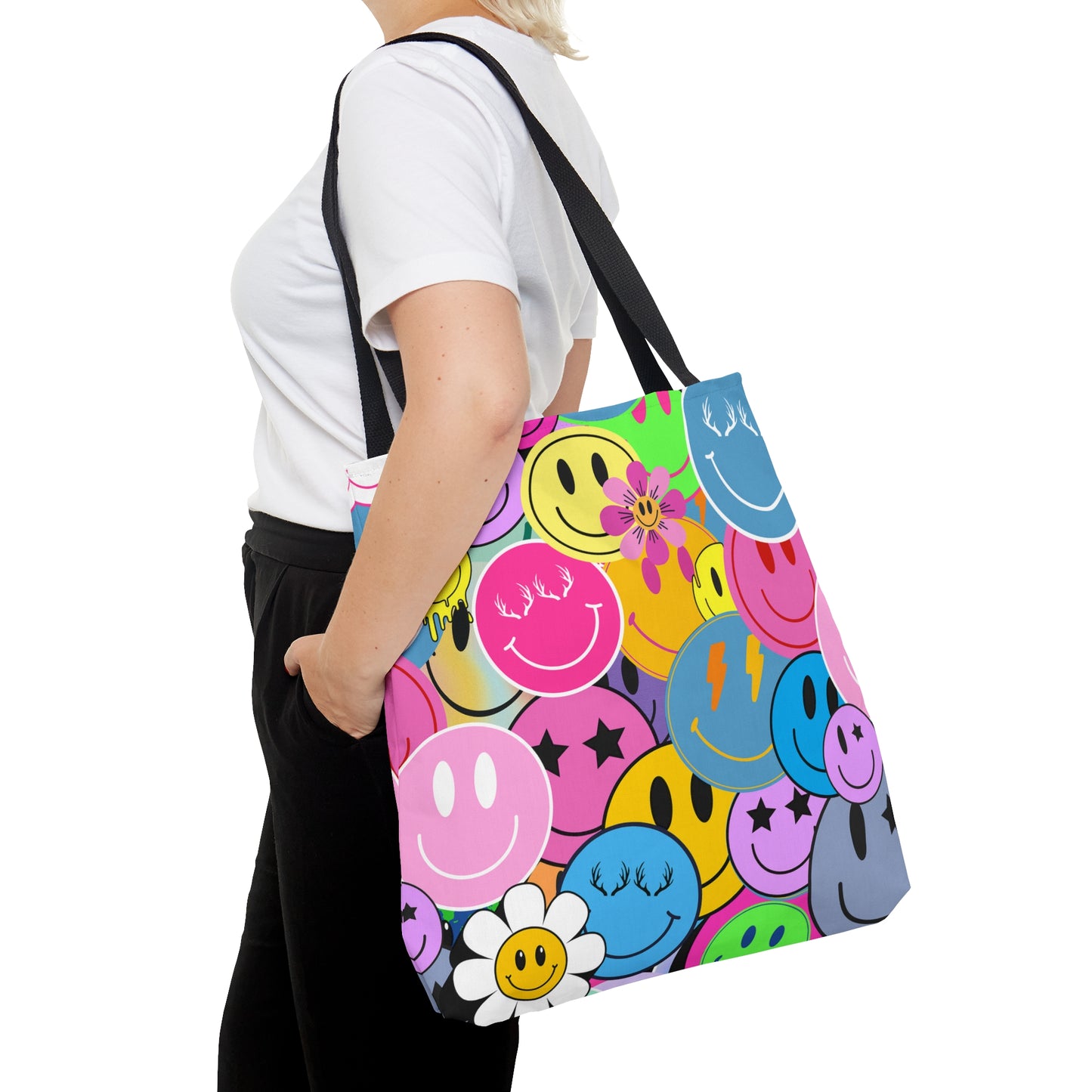 Happy Antlers Tote Bag - Smiley Faces
