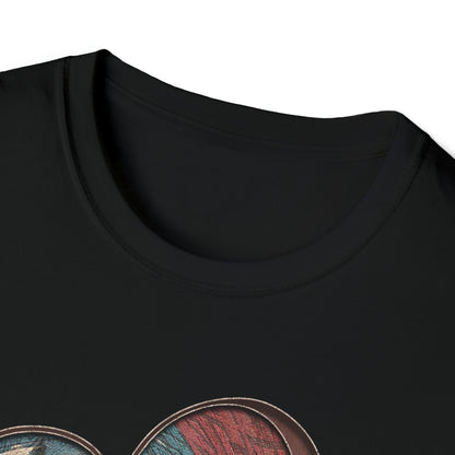 Buck Fever Softstyle T-Shirt" with heart and euro buck design and Buck Fever text