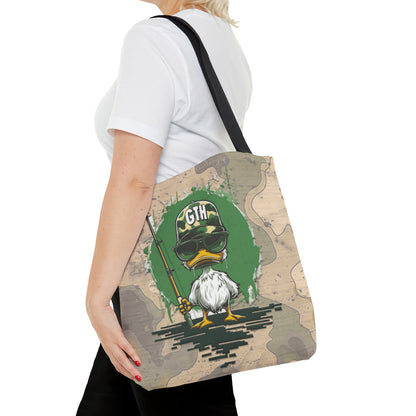 Leader of the Flock Tote Bag - Iconic Duck Emblem for Outdoor Enthusiasts
