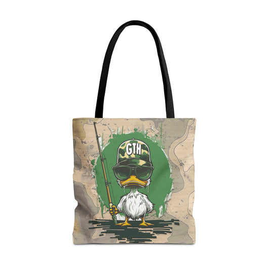 Leader of the Flock Tote Bag - Iconic Duck Emblem for Outdoor Enthusiasts
