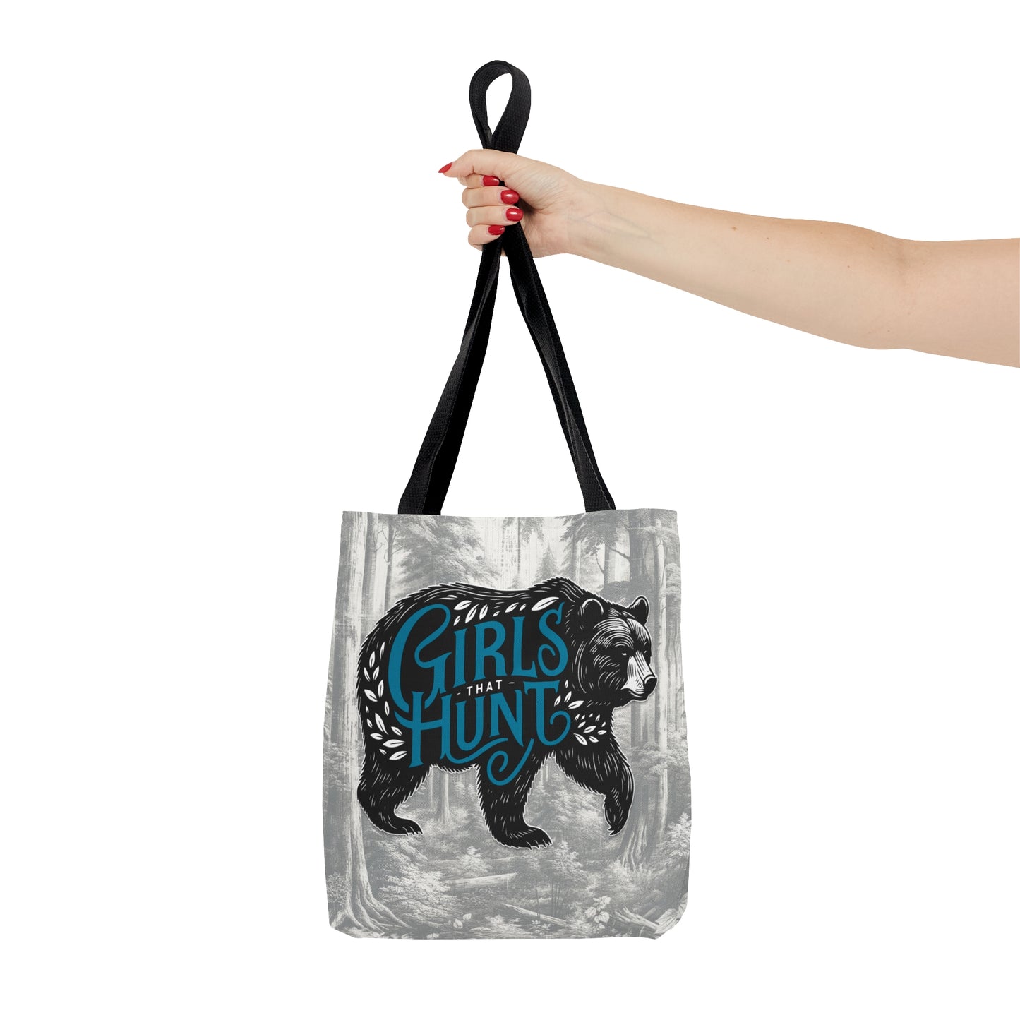 Girls That Hunt Black Bear Tote Bag