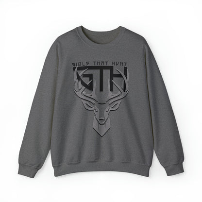GTH Buck Logo Crewneck Sweatshirt" highlighting the GTH lettering and buck design