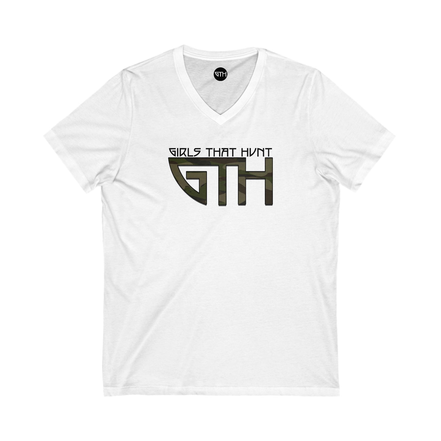 Girls That Hunt Short Sleeve V-Neck Tee