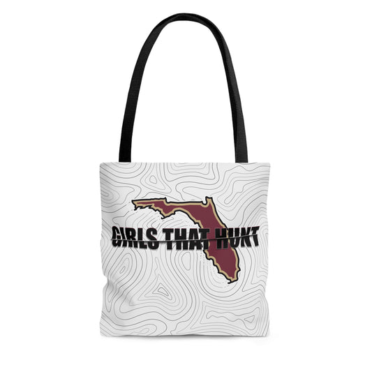 Florida Girls That Hunt Tote Bag - Showcasing the unique design for Florida hunters