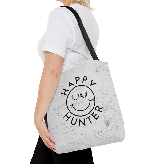 Happy Hunter Tote Bag - Displaying the unique 'Happy Hunter' design