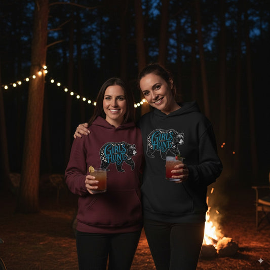 Girls That Hunt Black Bear Hoodie