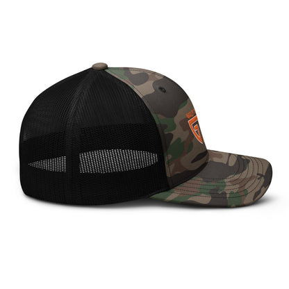 GTH/Orange Camouflage trucker hat