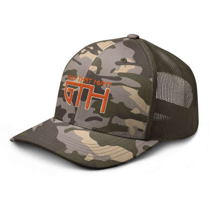GTH/Orange Camouflage trucker hat
