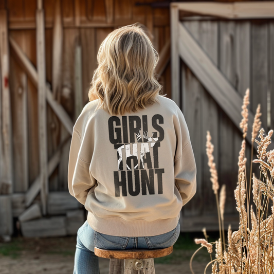 Girls That Hunt Elk Crewneck Sweatshirt