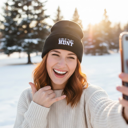 Girls That Hunt Waffle Beanie
