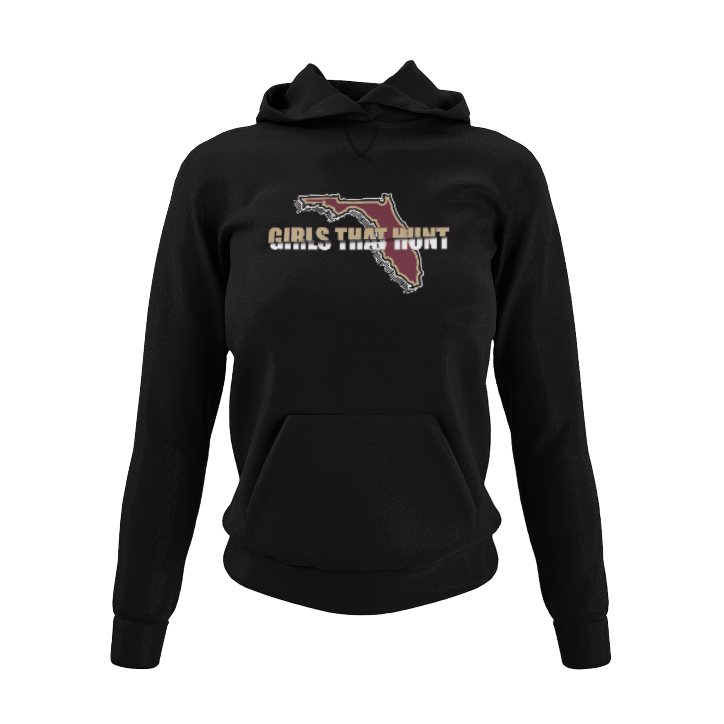 Florida Girls That Hunt Hoodie -Displaying the unique design showcasing love for hunting and Florida
