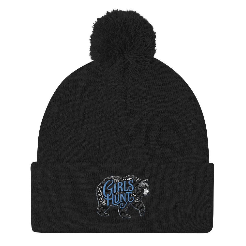 Girls That Hunt Bear Pom-Pom Beanie