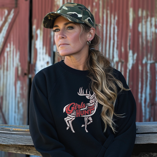 Untamed Buck - Girls That Hunt Crewneck Sweatshirt