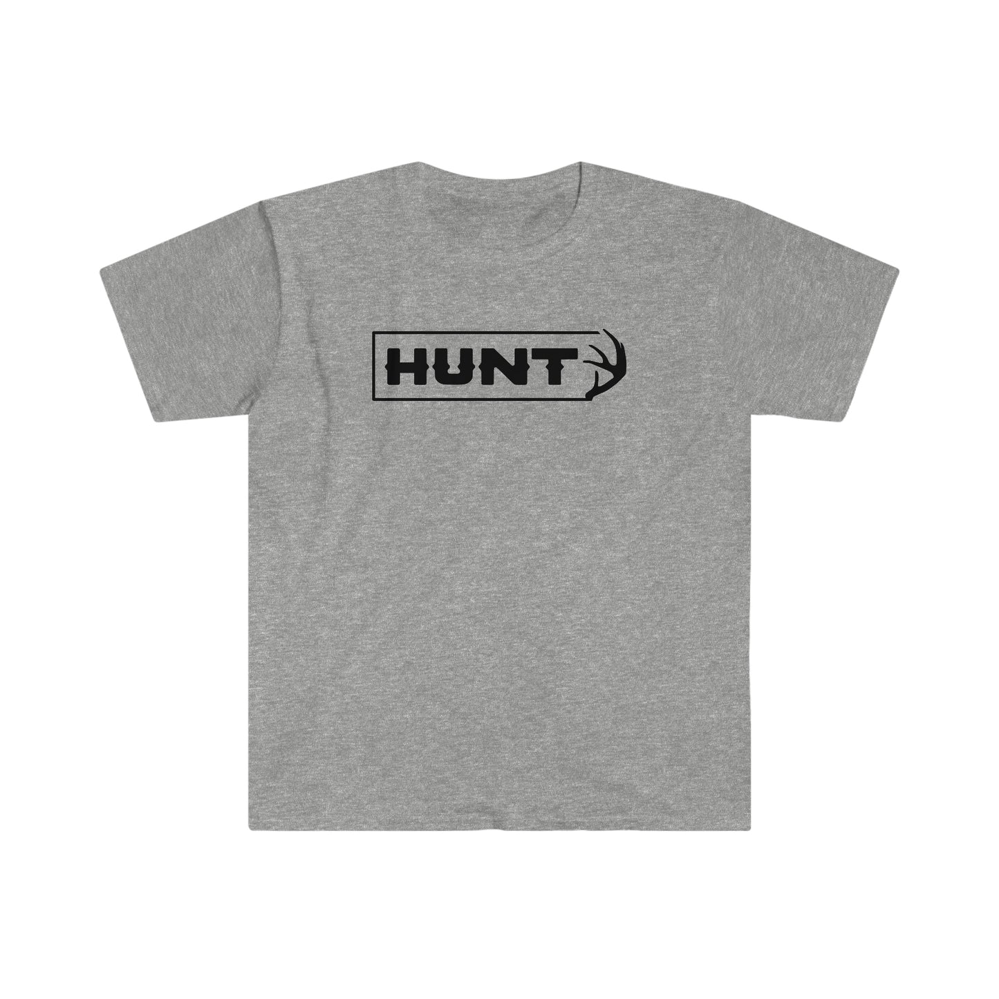Bold Antler Graphic on Fearless Hunt Softstyle T-Shirt